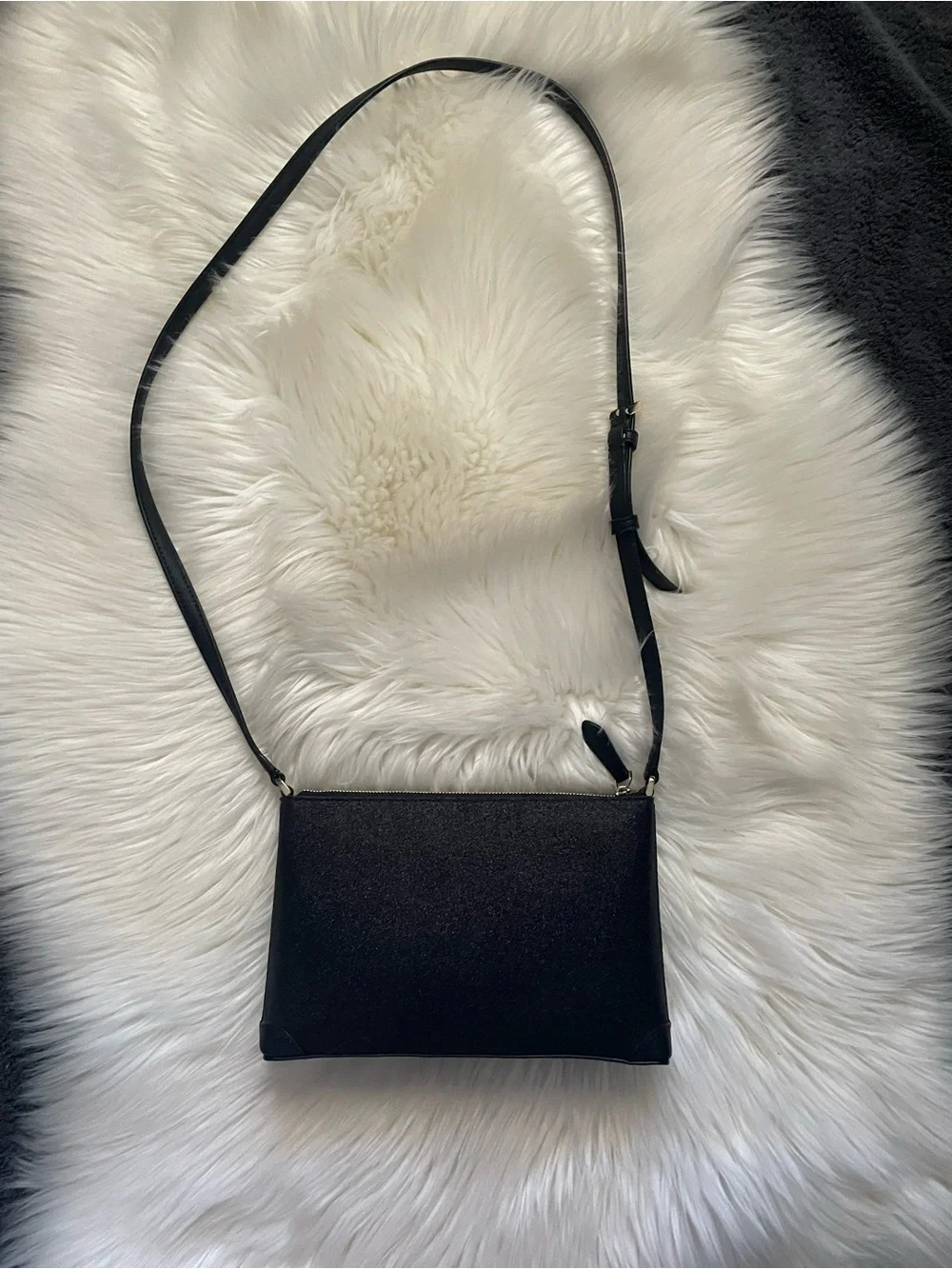 kate spade Black Glitter Crossbody Pouch